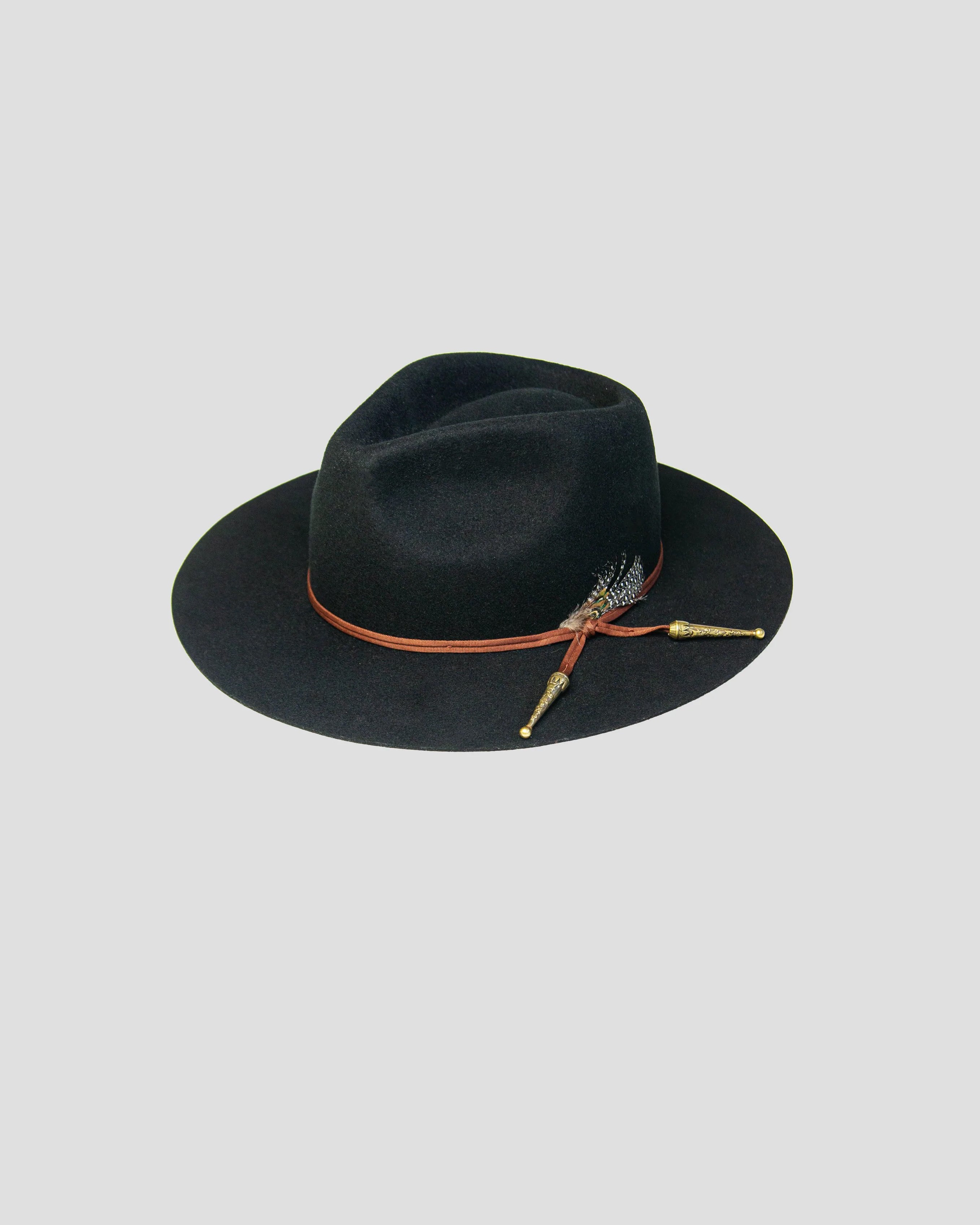 Lone Star Fedora Hat - Black