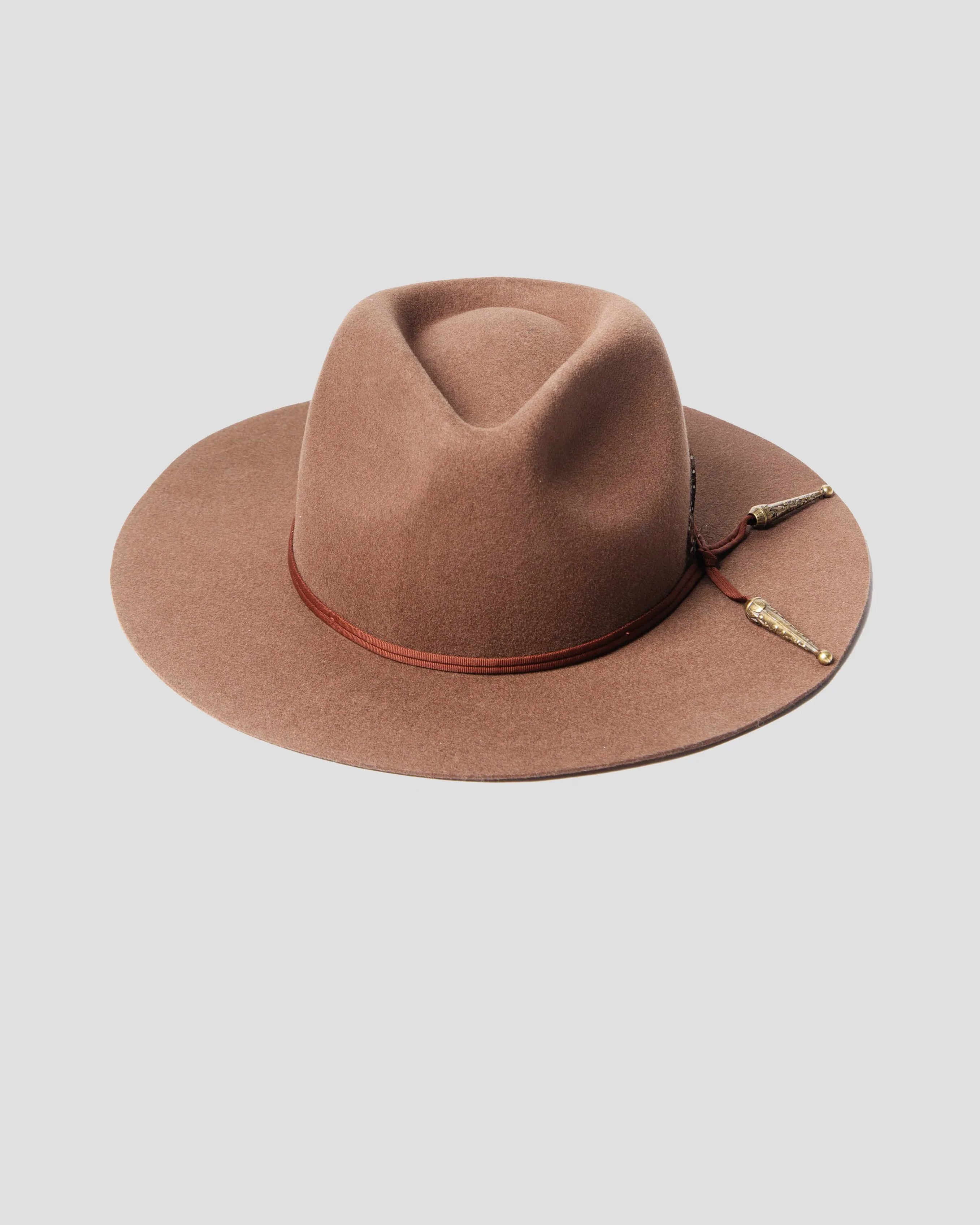 Lone Star Fedora Hat - Walnut