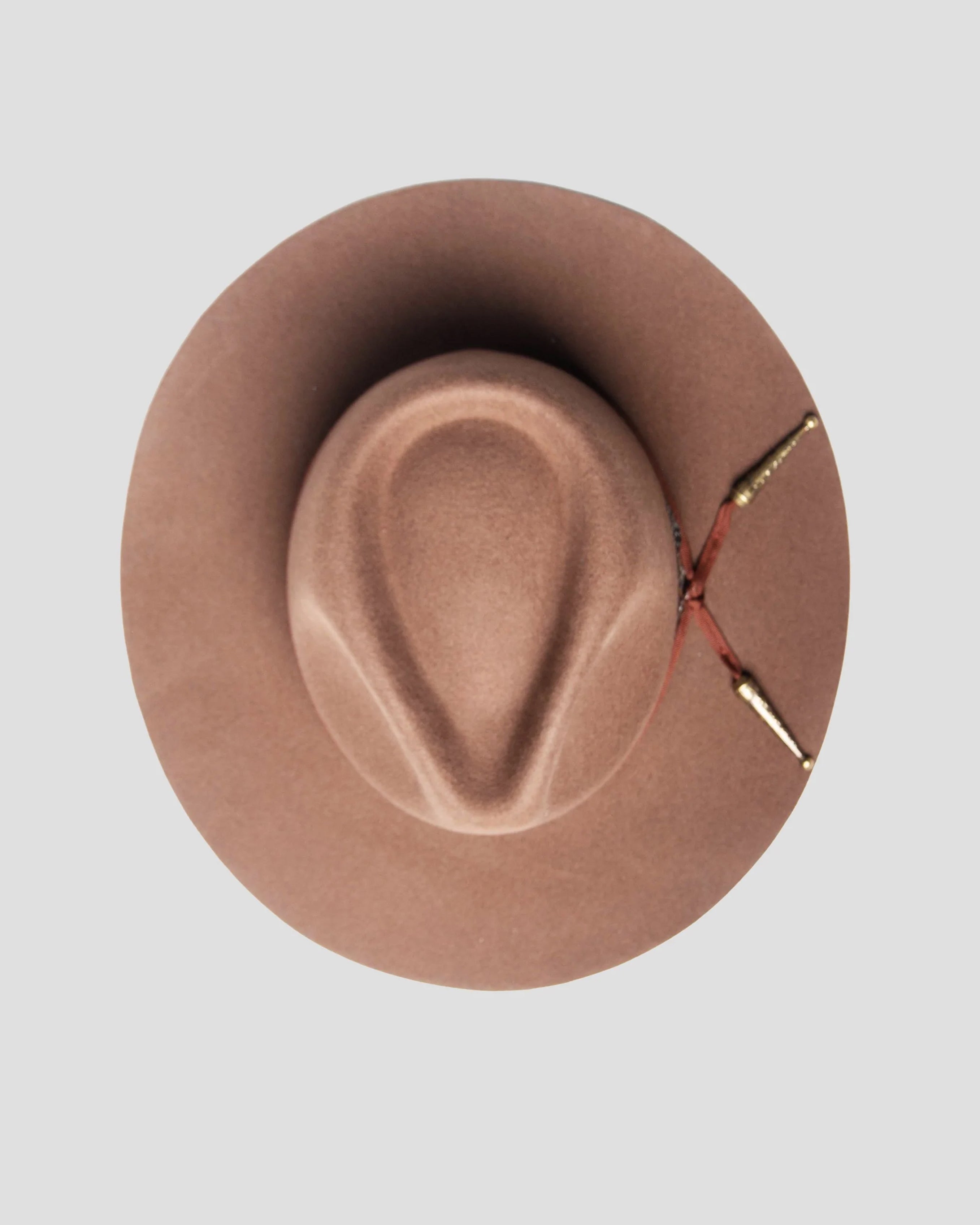 Lone Star Fedora Hat - Walnut