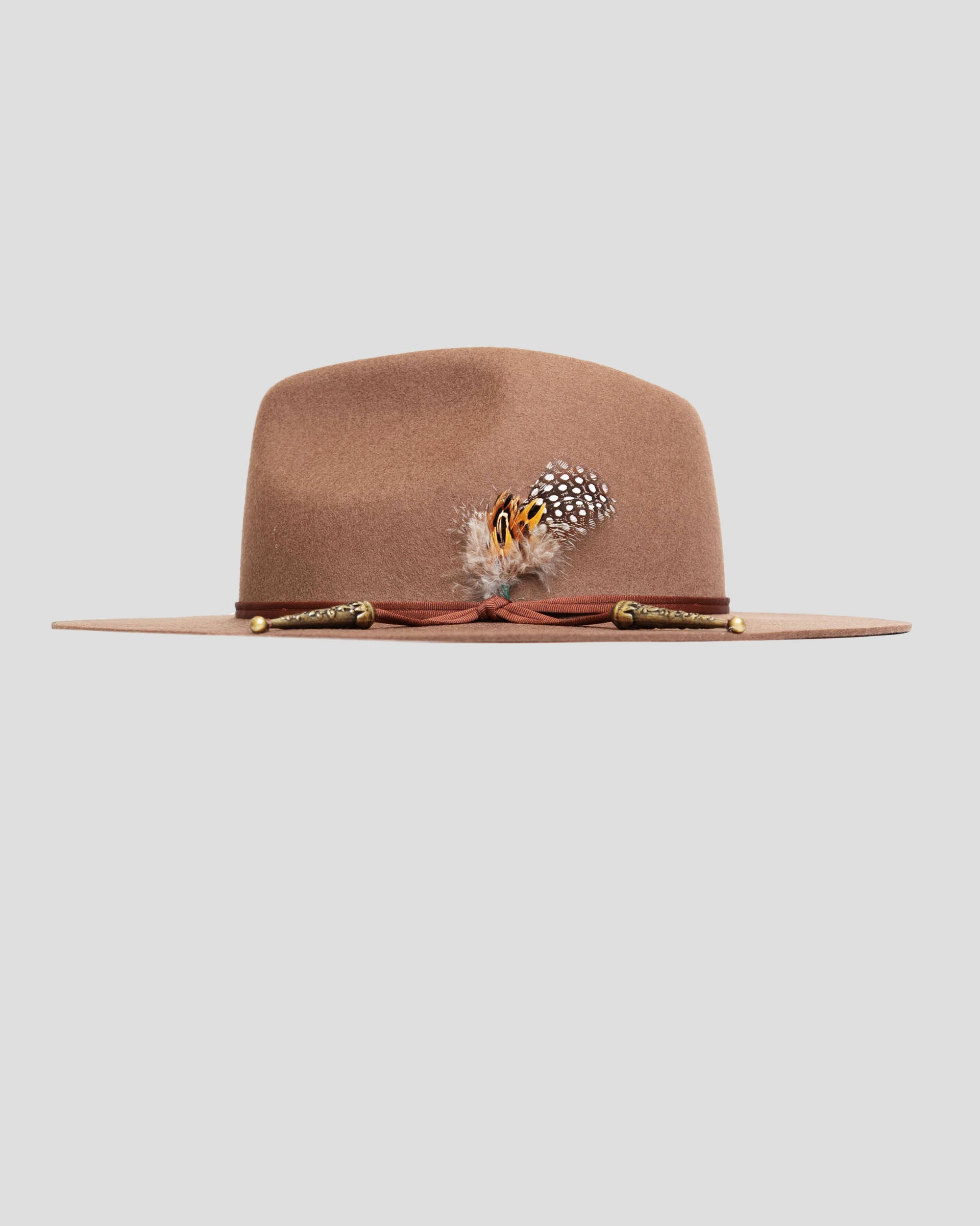 Lone Star Fedora Hat - Walnut