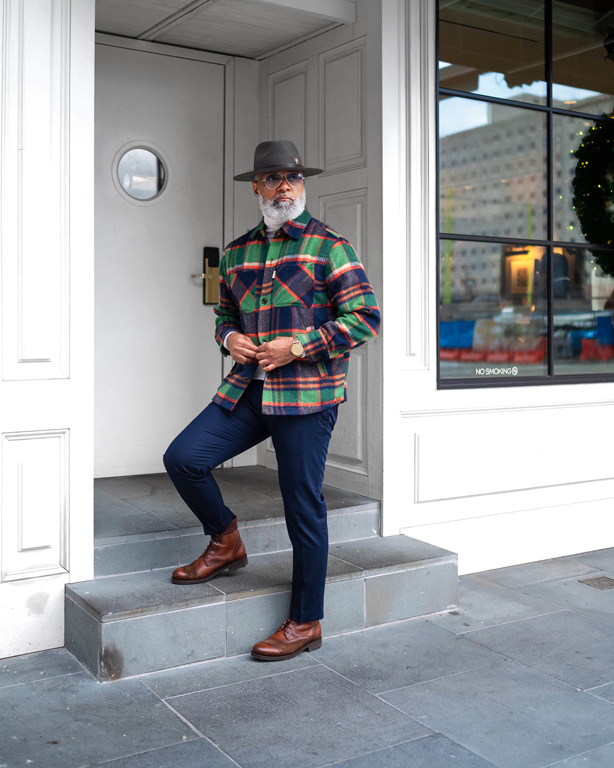 Geoffery Fedora Hat – Dark Grey