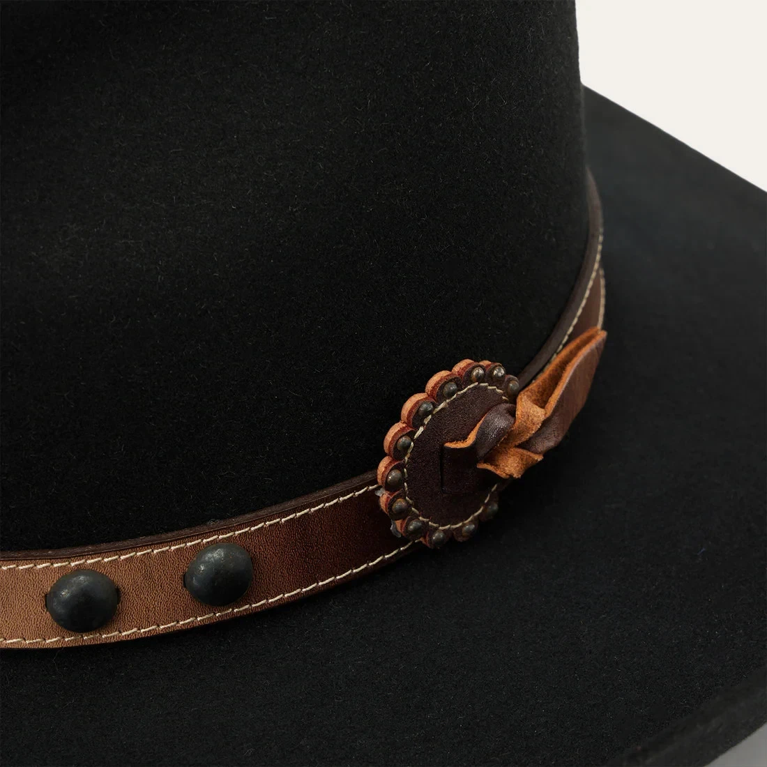 4X Broken Bow Buffalo Felt Cowboy Hat Black