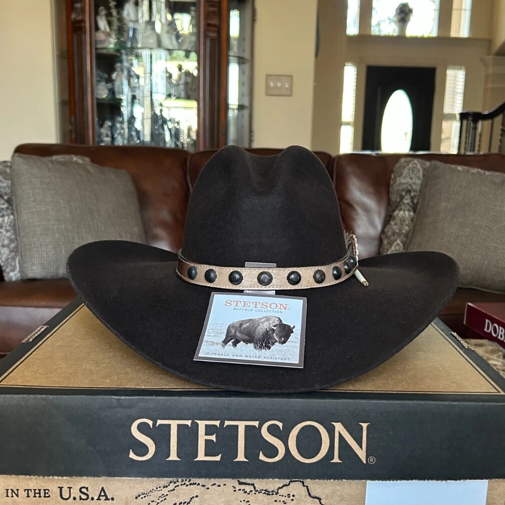 4X Broken Bow Buffalo Felt Cowboy Hat