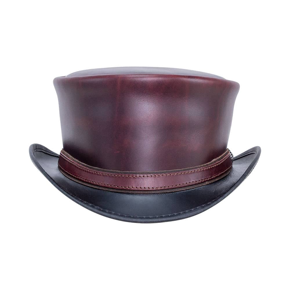 HAMPTON - MENS LEATHER TOP HAT