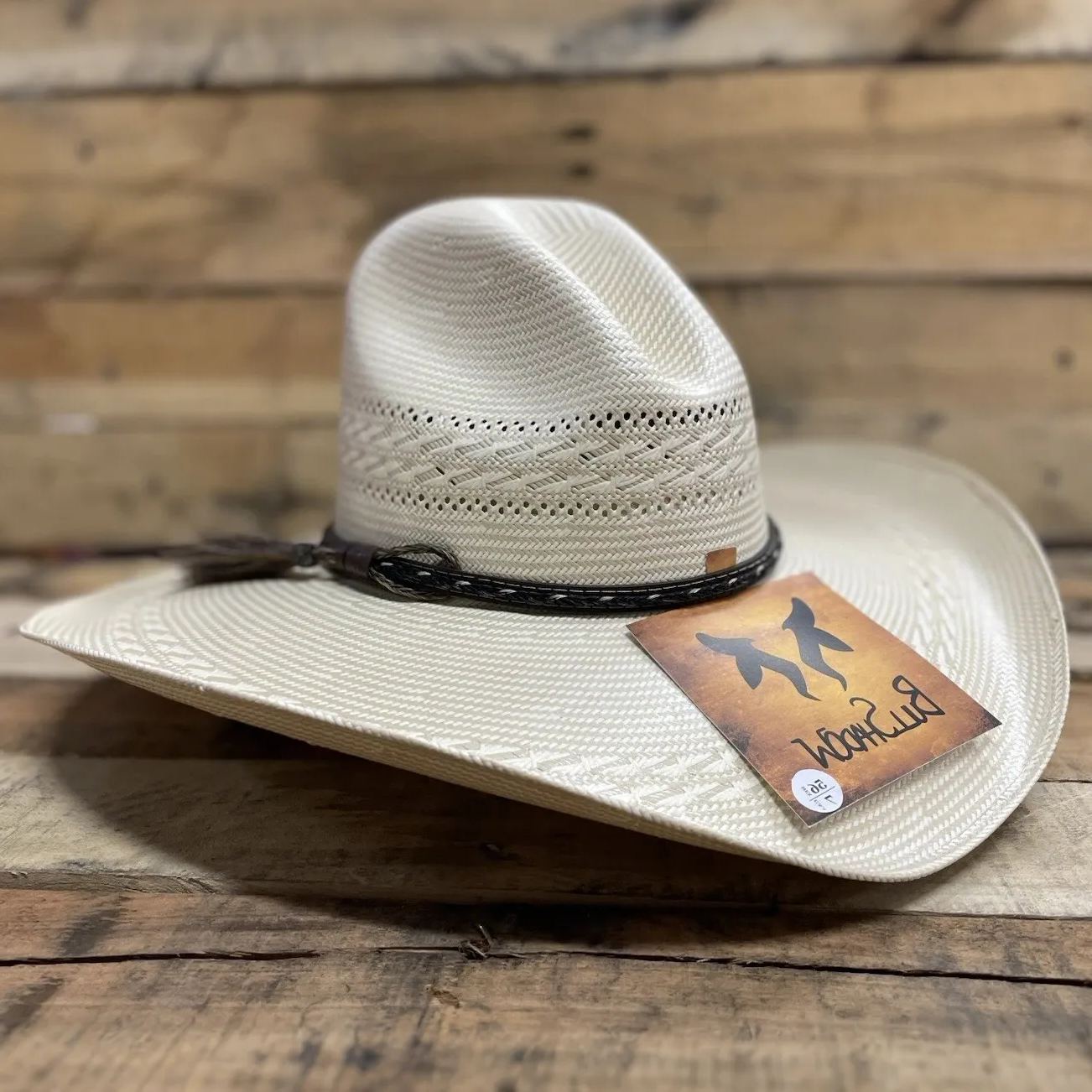 Natural Cowboy Western Straw Hat 750X Gus Style