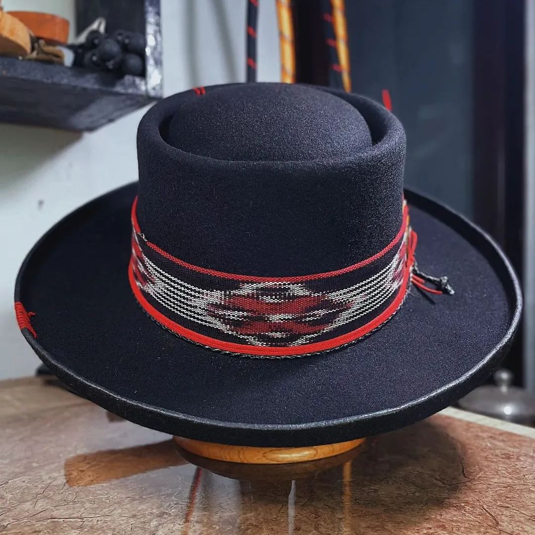 WIDE BRIM PORKPIE HAT