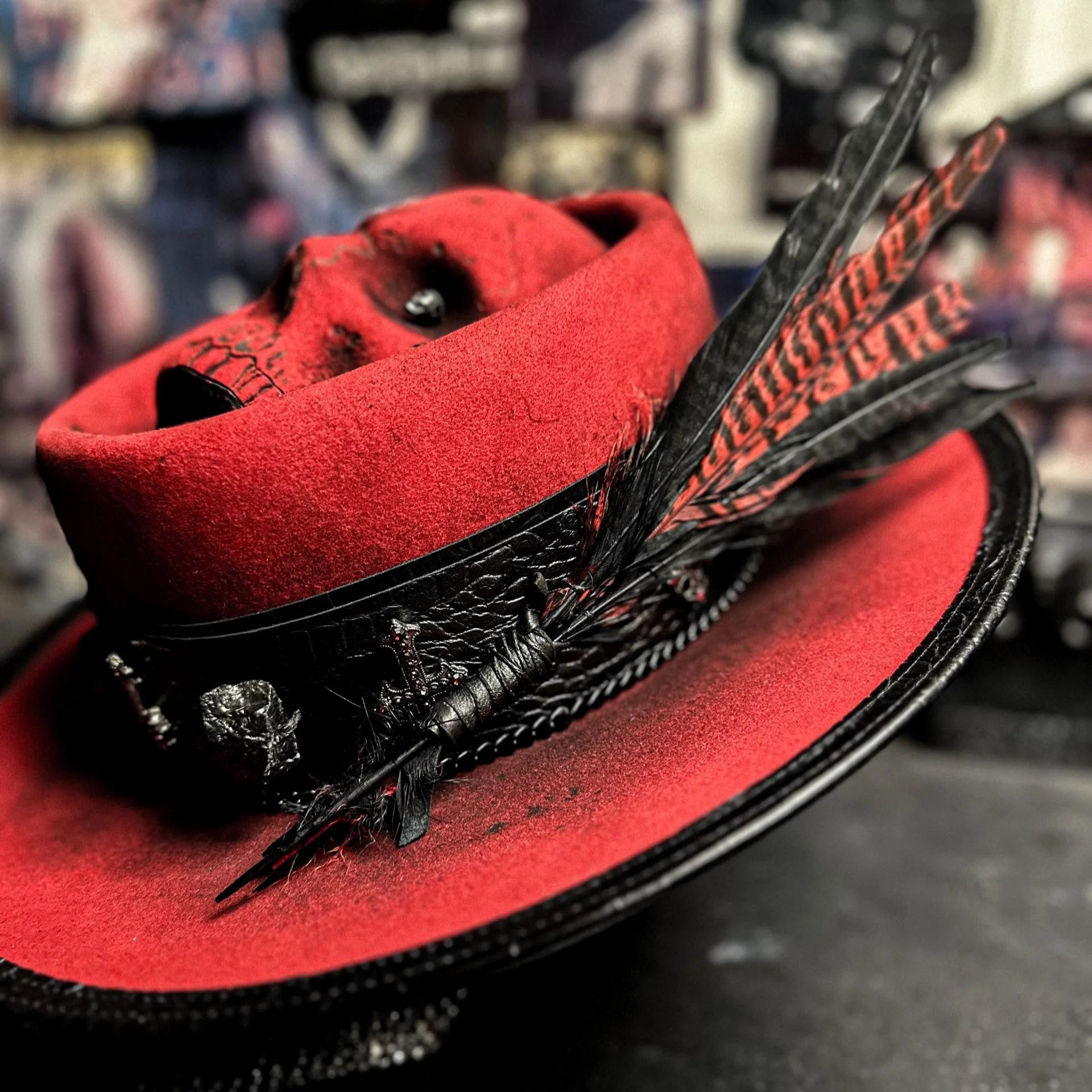 Skull Crown In Dark Red