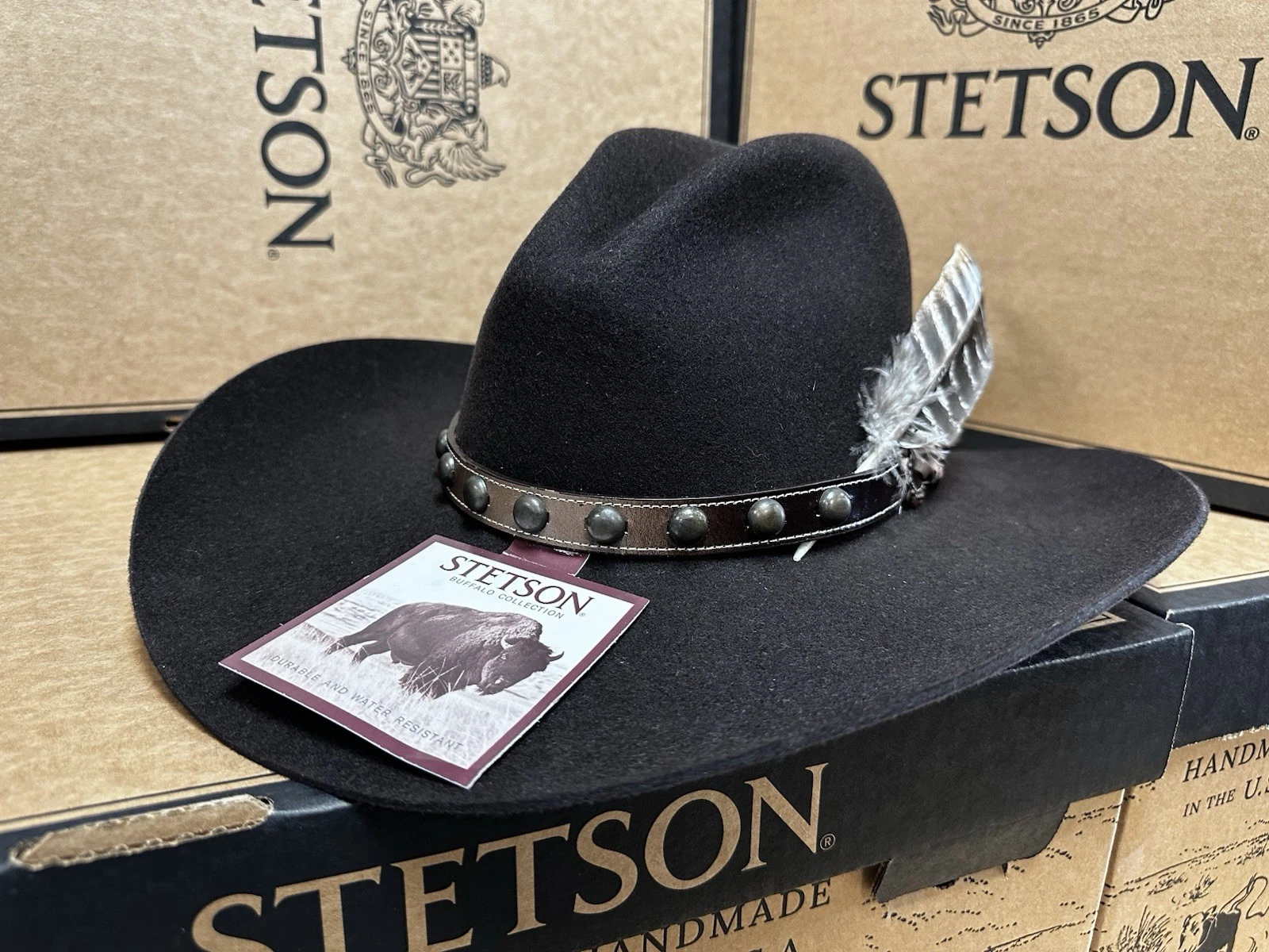 4X Broken Bow Buffalo Felt Chocolate Cowboy Hat