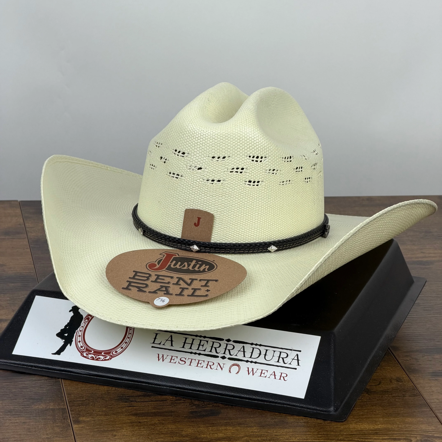 Justin Falcon Ivory Straw Hat