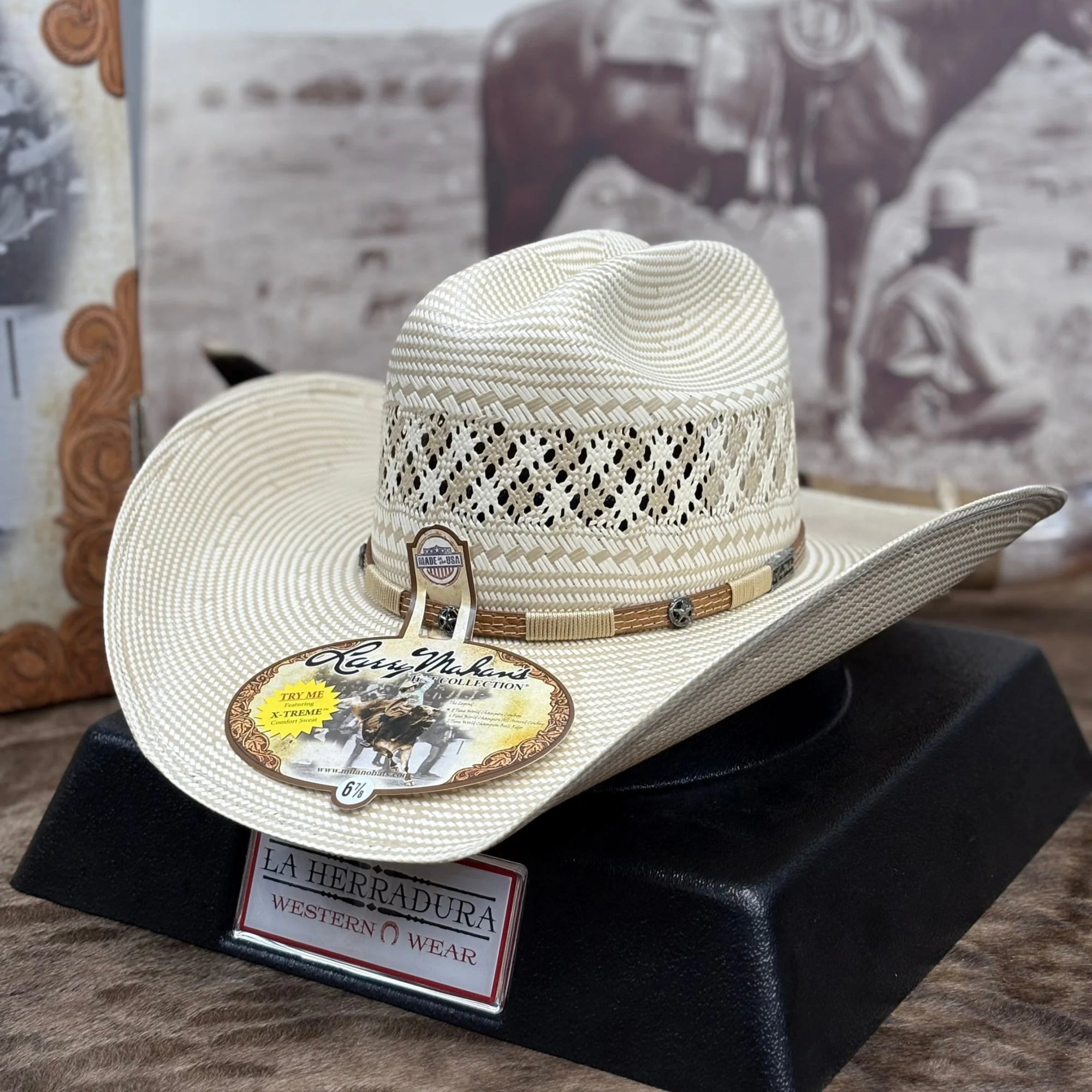 Larry Mahan's Malboro 10X Straw Hat