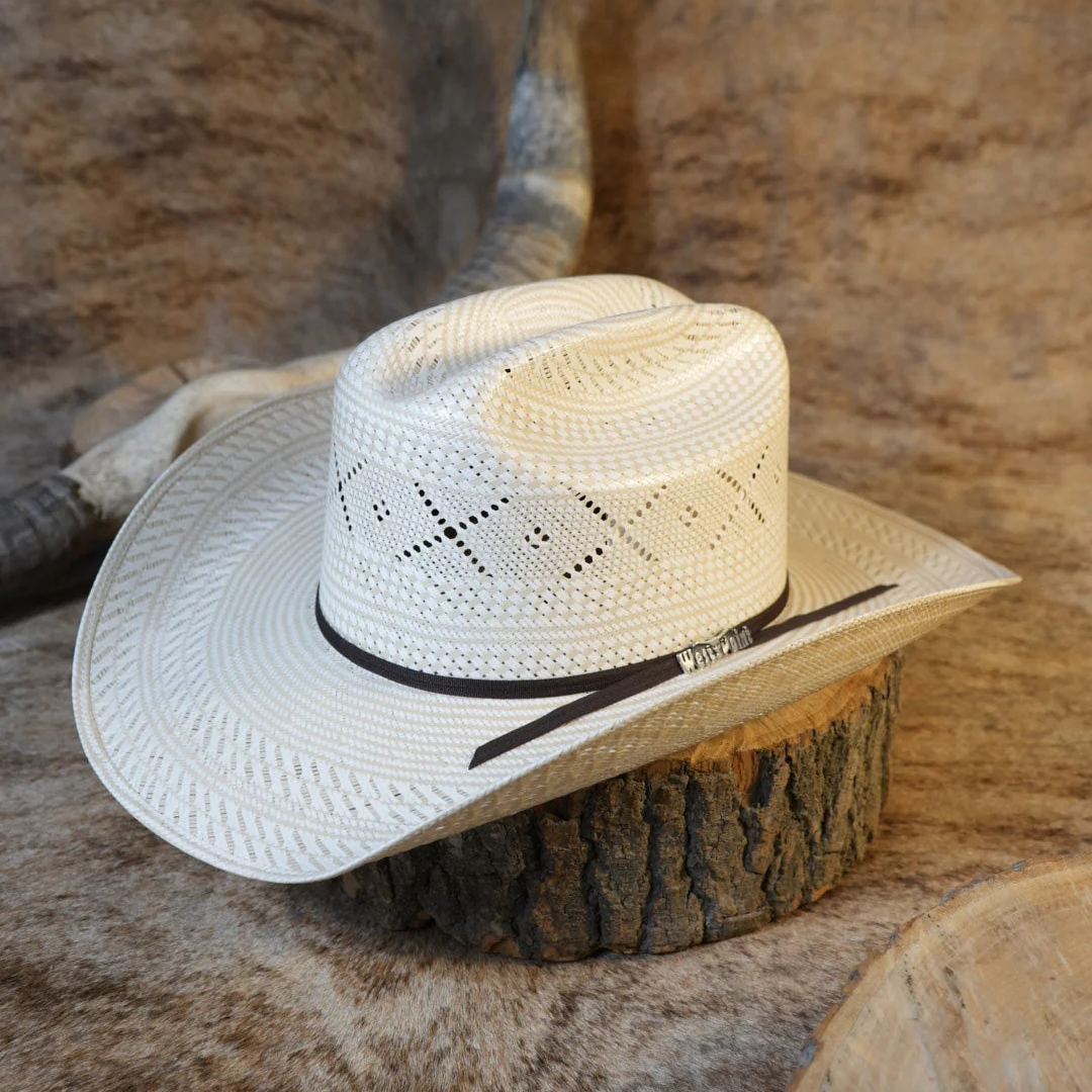 20X George Two-Tone X Straw Hat