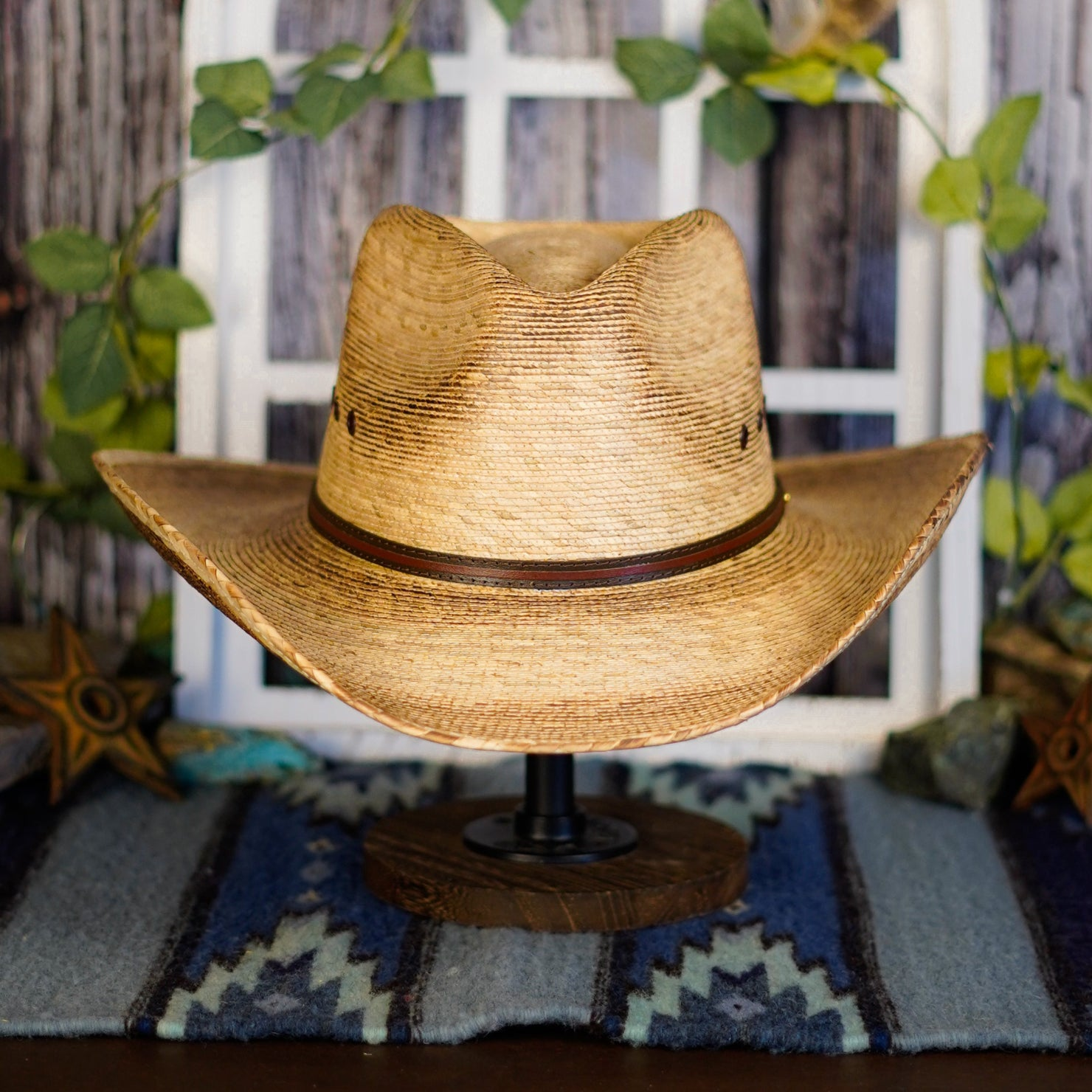 Palm Grass Western Gus Cowboy Hat