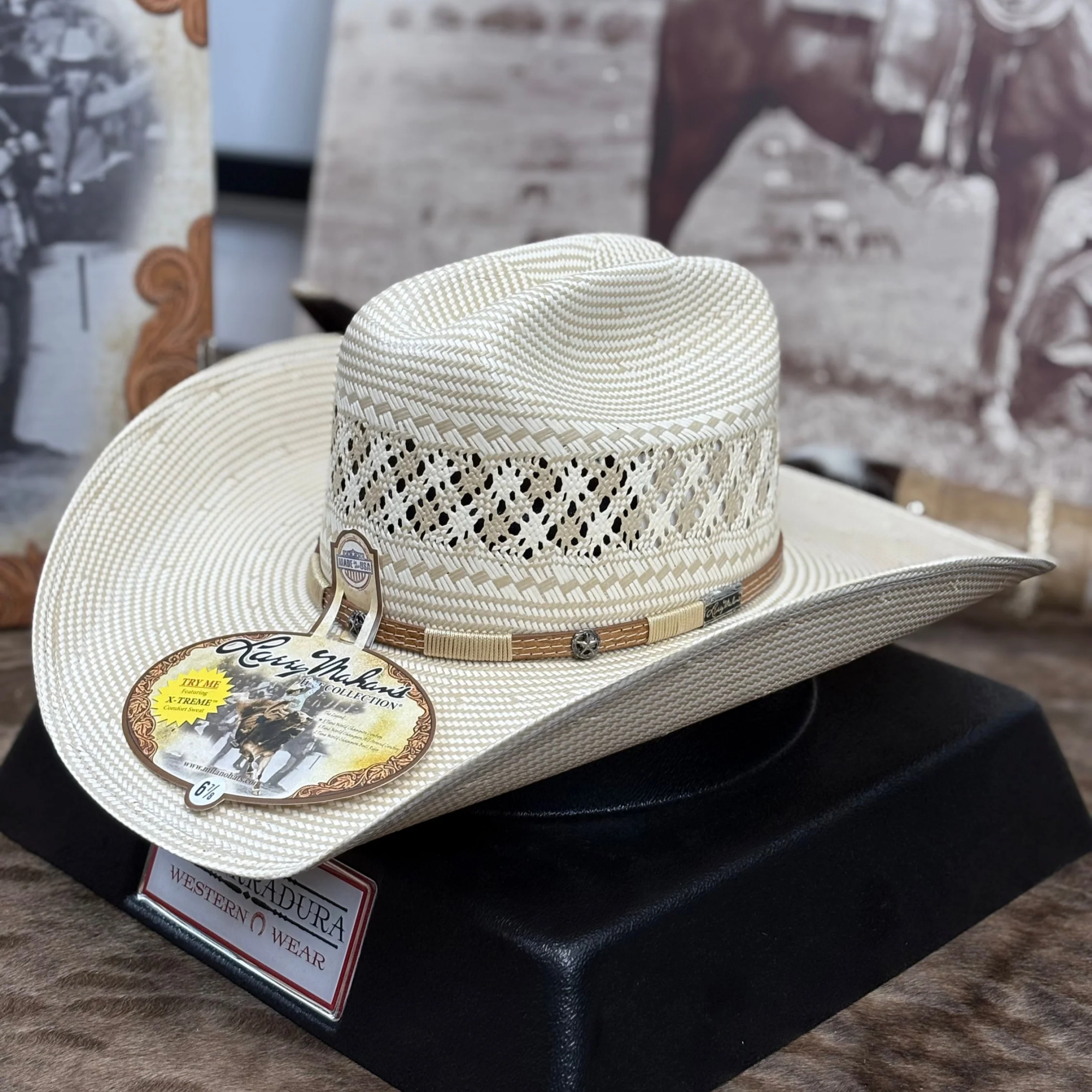 Larry Mahan's Malboro 10X Straw Hat