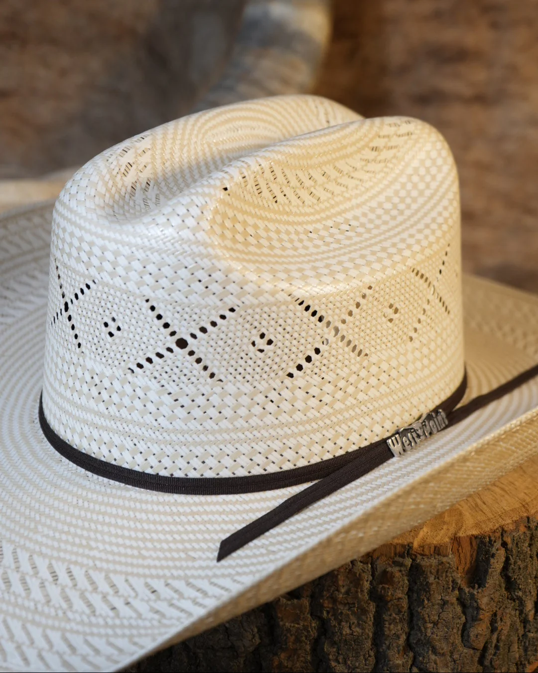 20X George Two-Tone X Straw Hat
