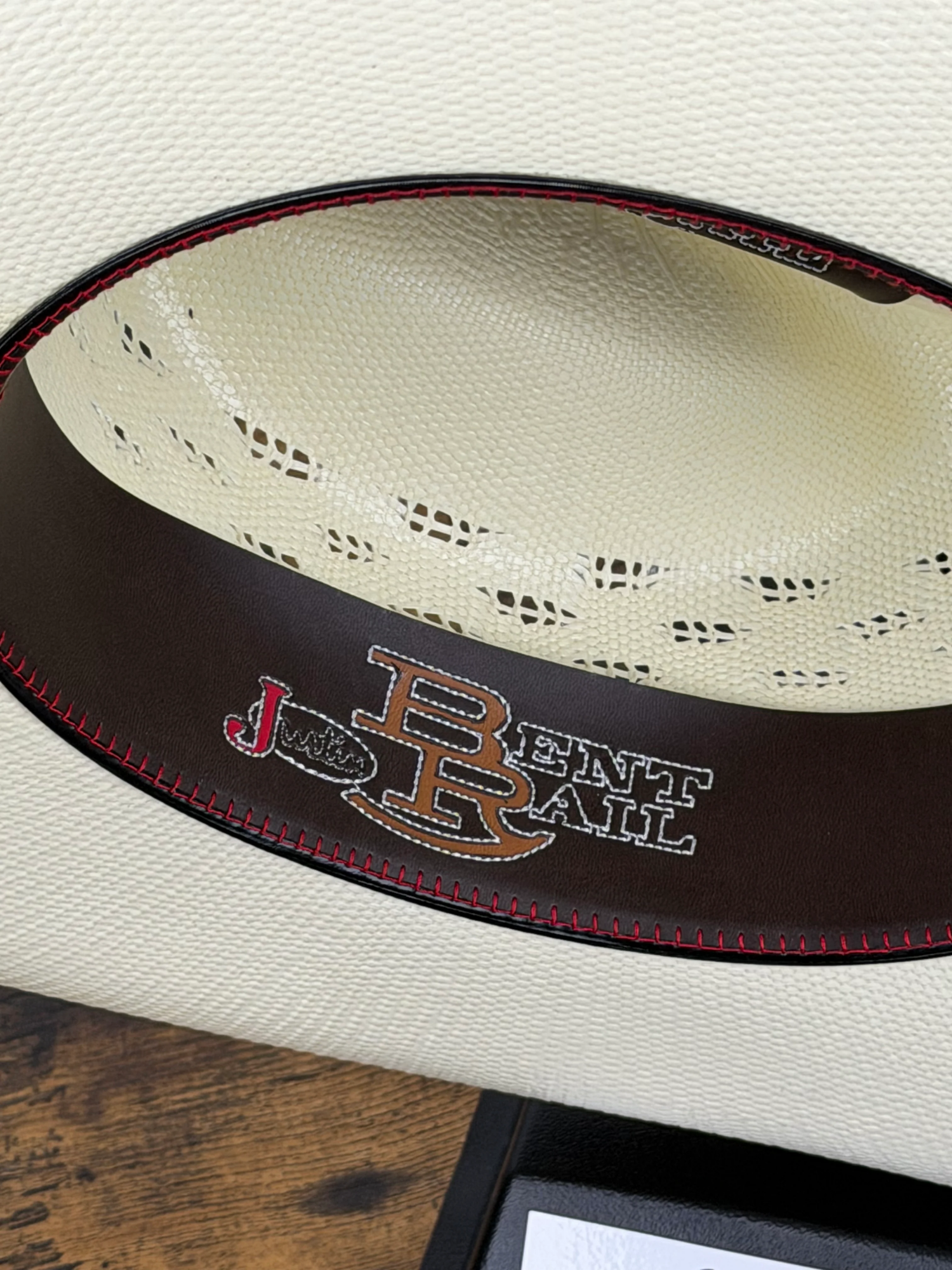 Justin Falcon Ivory Straw Hat