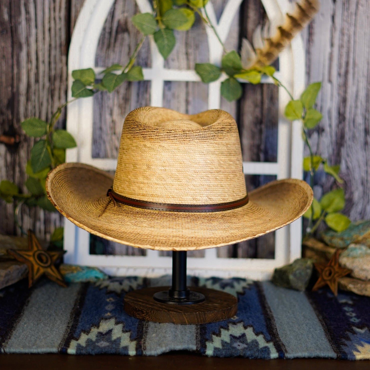 Palm Grass Western Gus Cowboy Hat