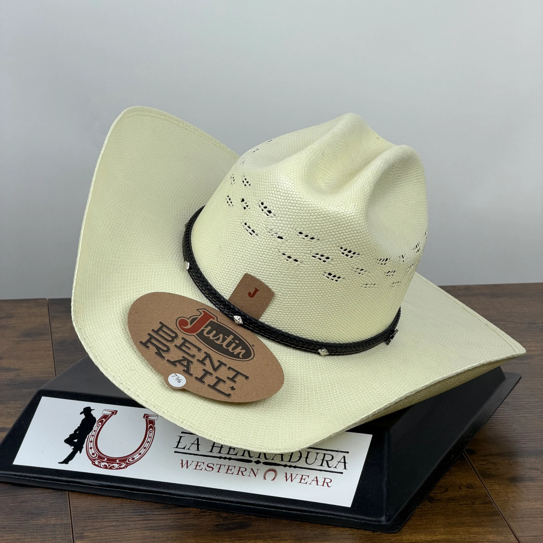 Justin Falcon Ivory Straw Hat