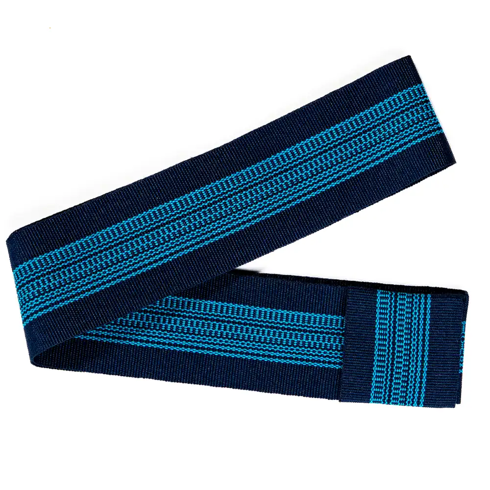 Miami Ocean Stripe Panama Hat Blue Ribbon Fedora Ecuador