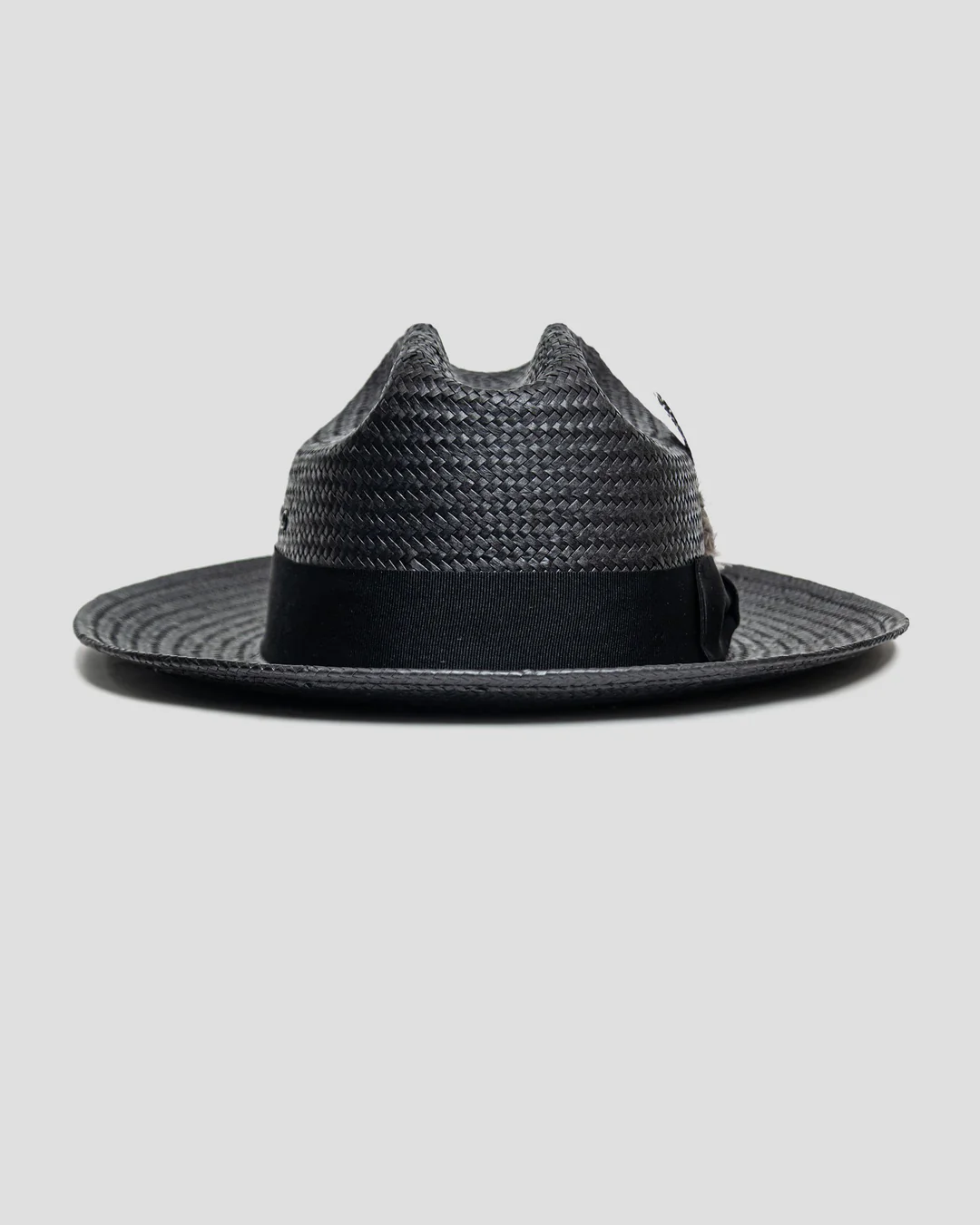 Miller Ranch Straw Fedora Hat - Ebony