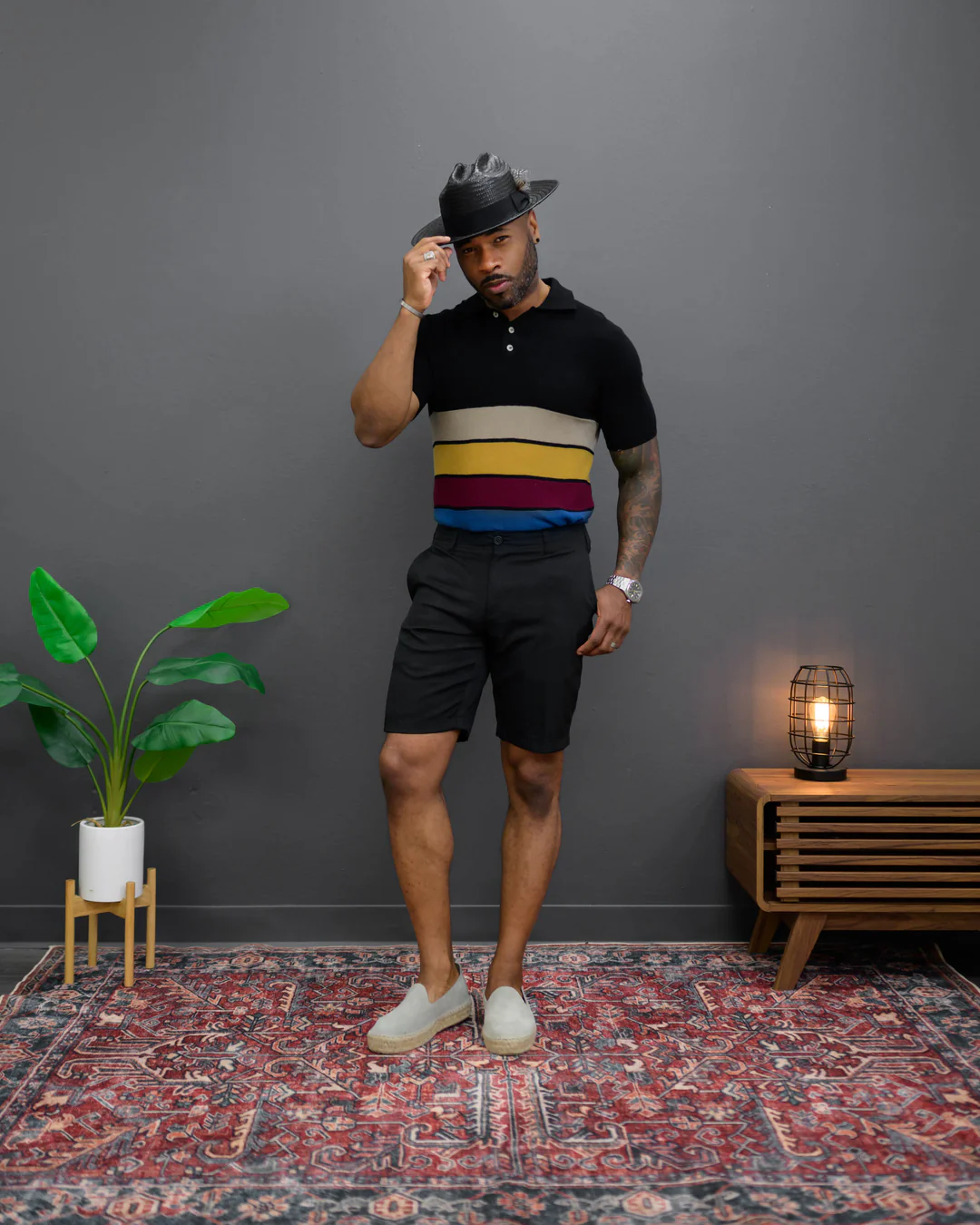 Miller Ranch Straw Fedora Hat - Ebony