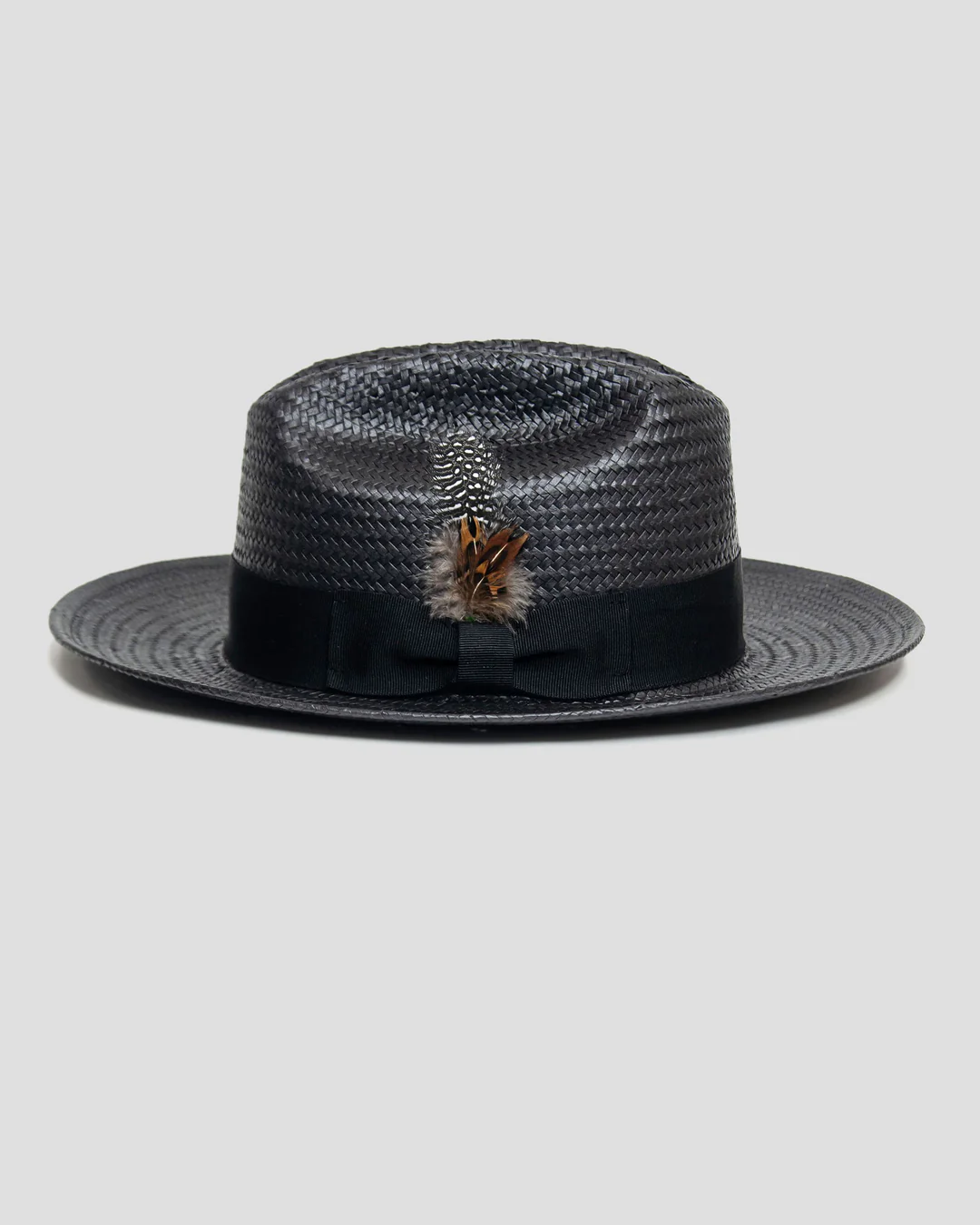 Miller Ranch Straw Fedora Hat - Ebony