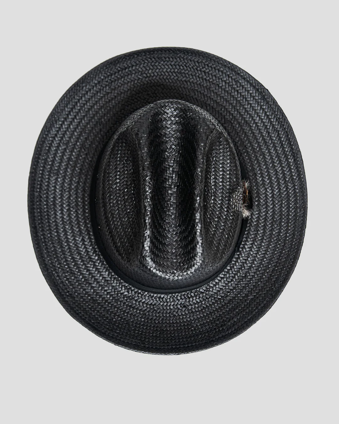 Miller Ranch Straw Fedora Hat - Ebony