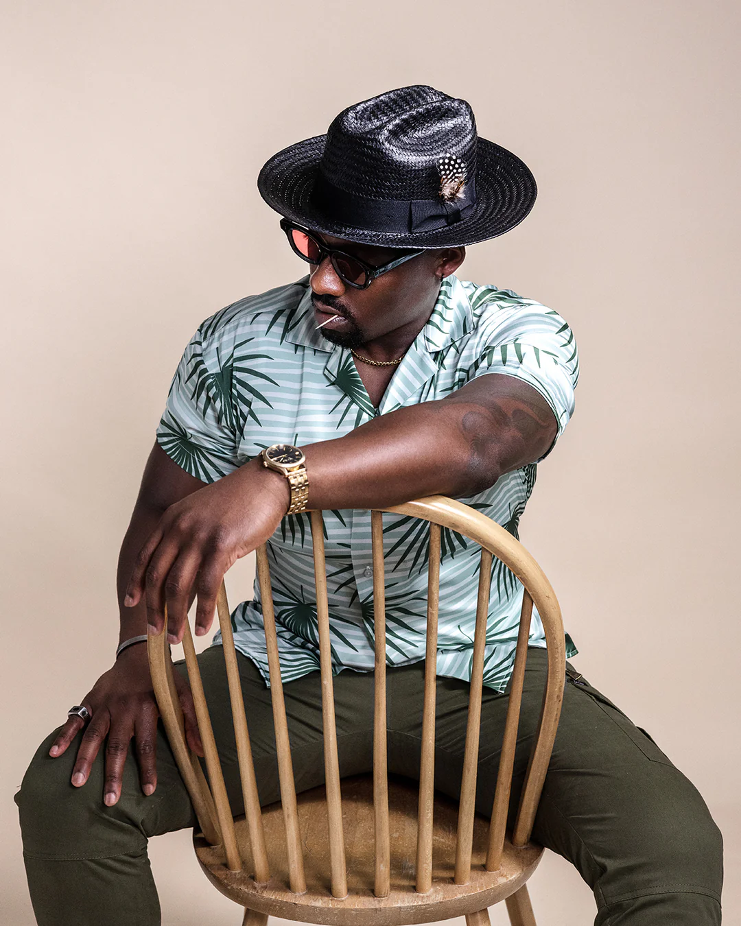 Miller Ranch Straw Fedora Hat - Ebony