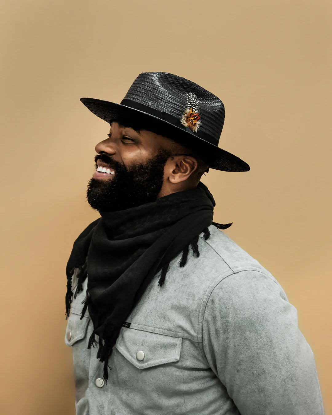 Miller Ranch Straw Fedora Hat - Ebony