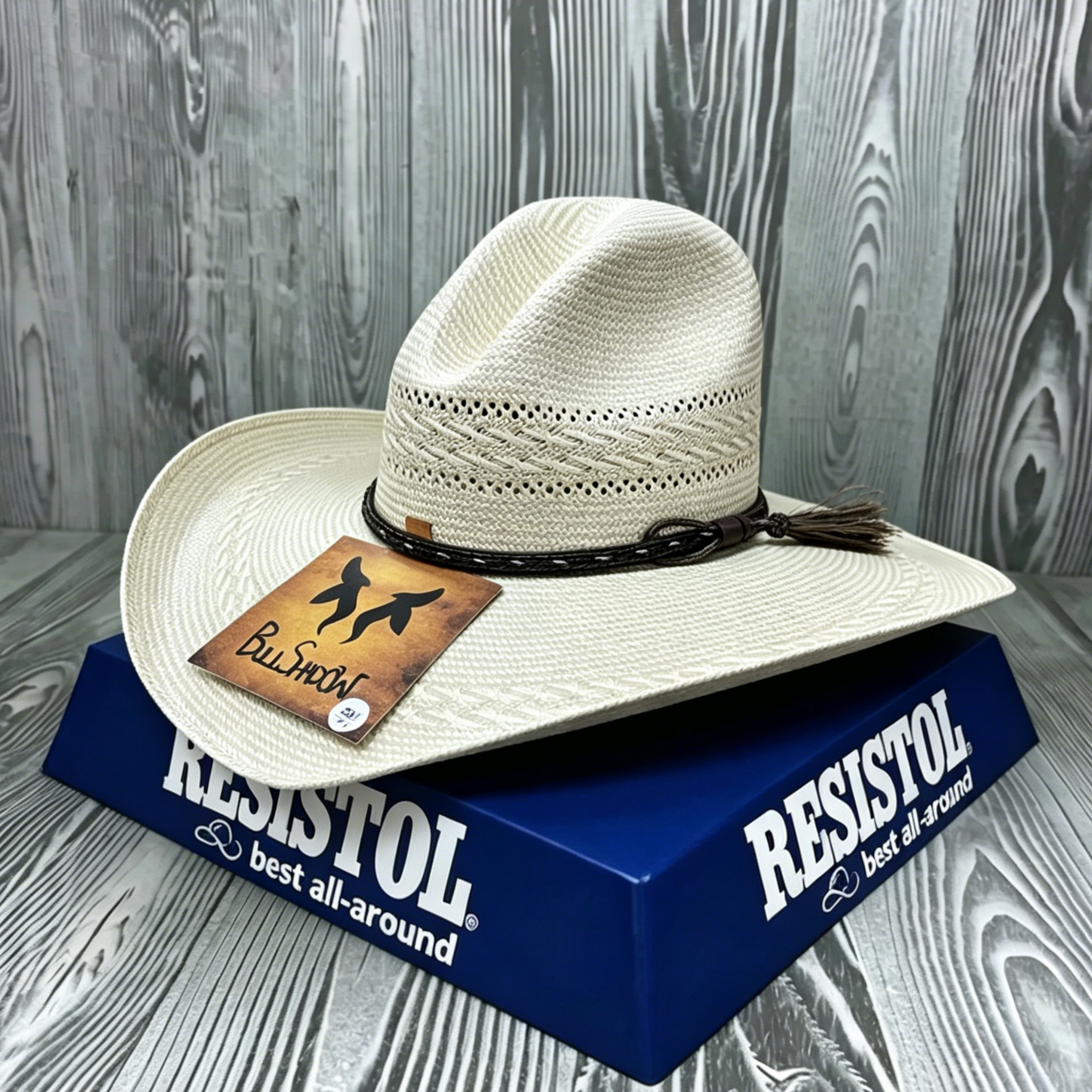 Natural Cowboy Western Straw Hat 750X Gus Style