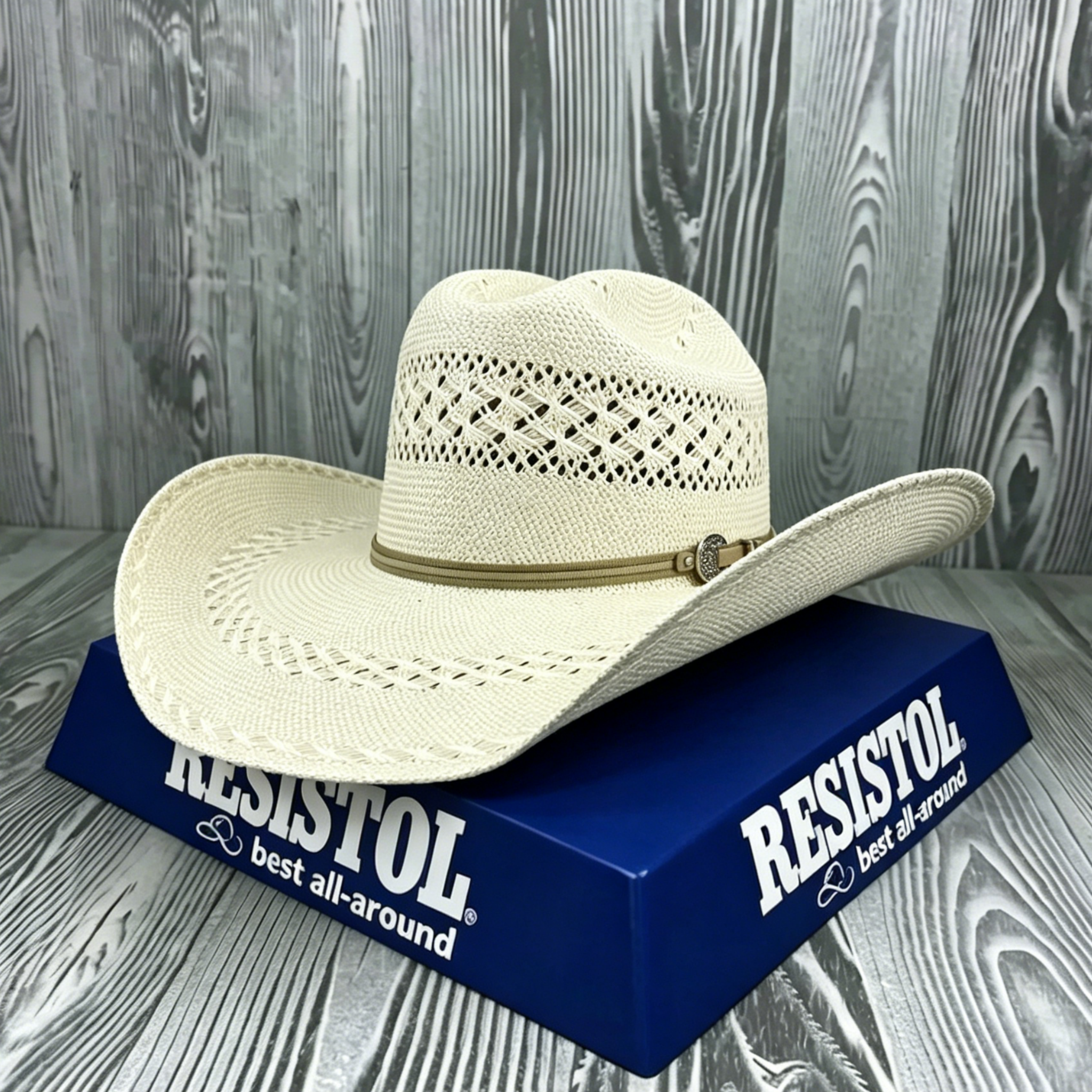 Roper Breathable Two-Tone Straw Hat