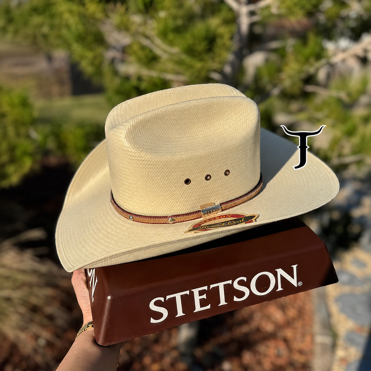 Angus 10X Straw Cowboy Hat