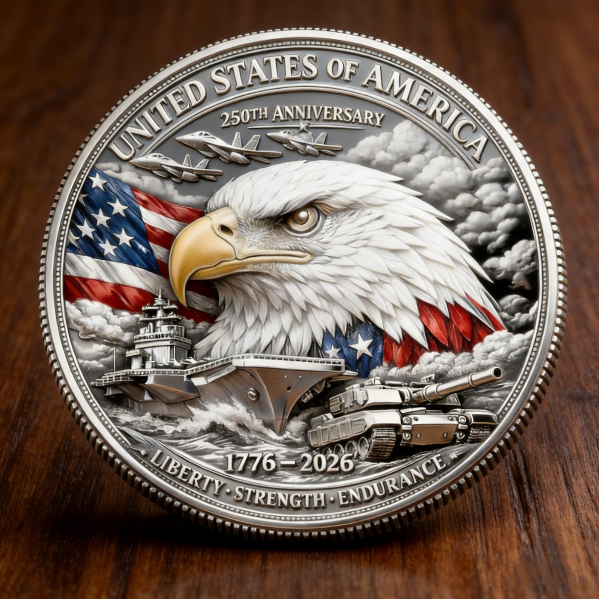 Liberty & Strength 250 Anniversary Coin