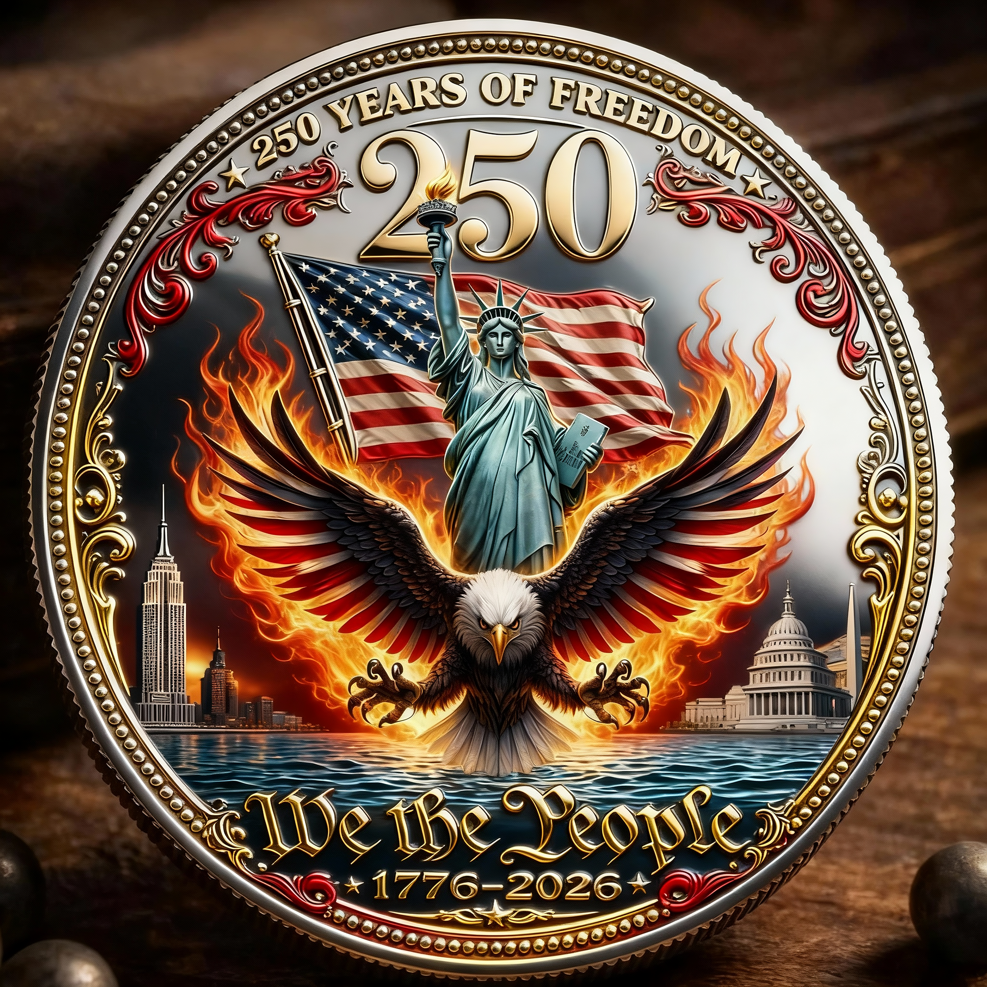 Eagle & Liberty 1776-2026 Commemorative Coin