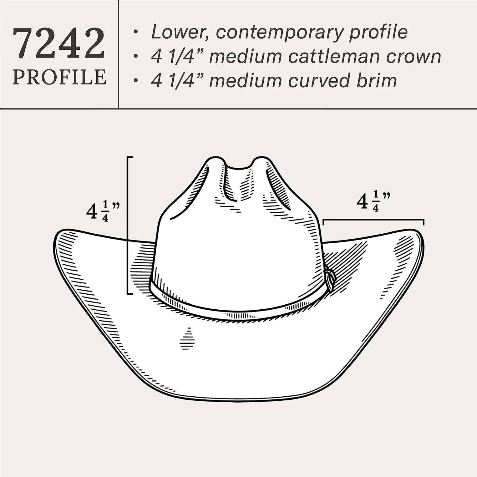 Shasta 10X Cowboy Hat - 4 1/4" Brim