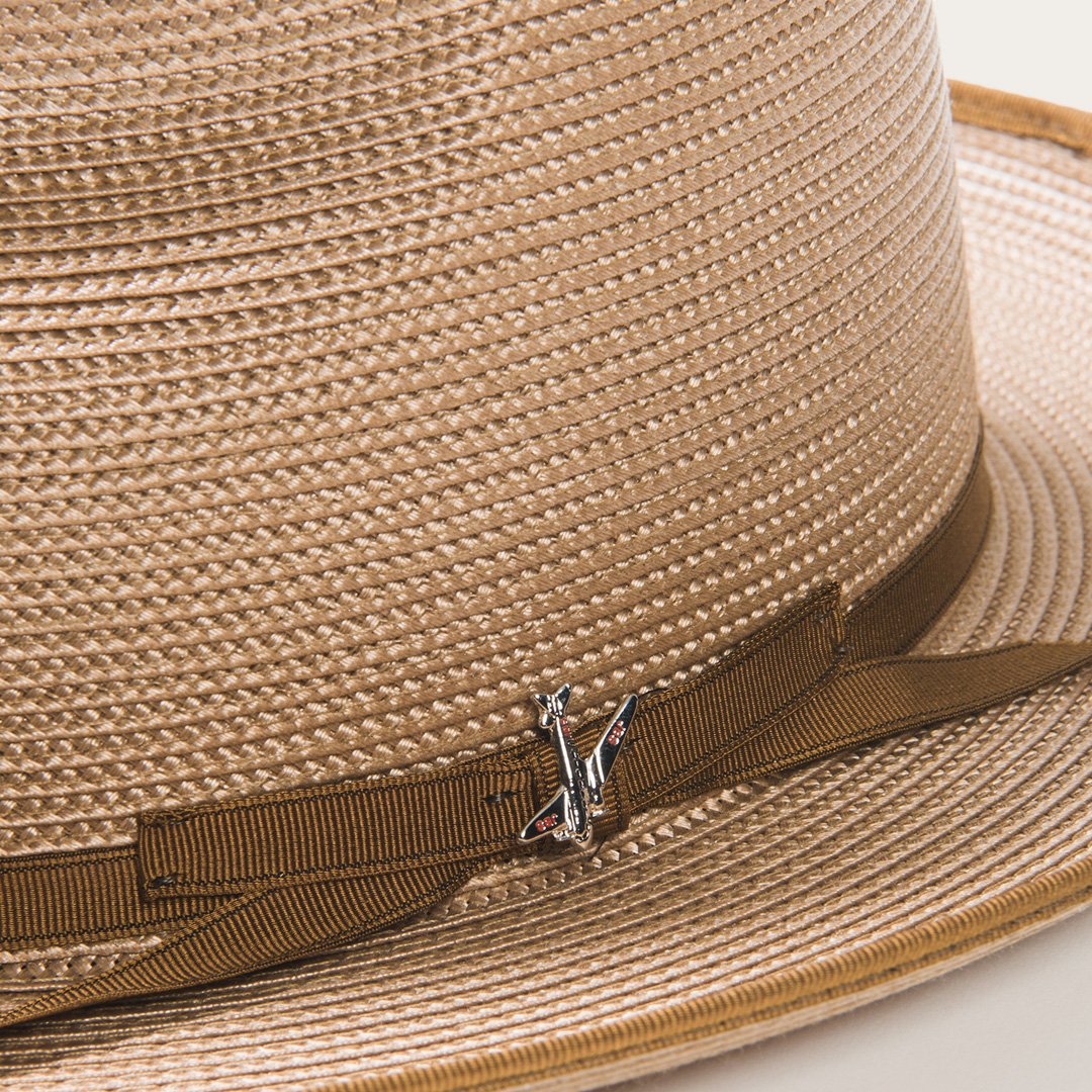 STRATOLINER HEMP FEDORA -SAND[BUY 2 FREE SHIPPING & BOX PACKING]