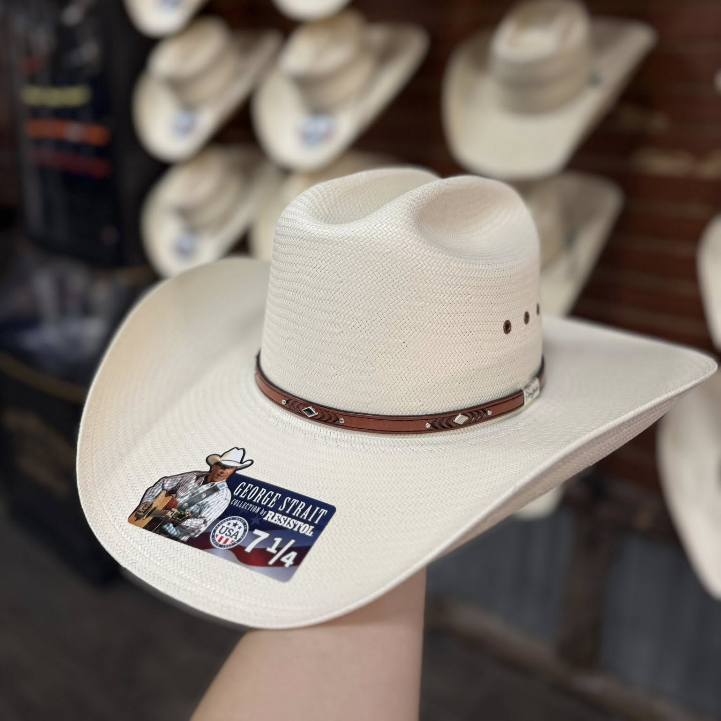 George Straight 20x Palo Duro T Cowboy Straw Hat