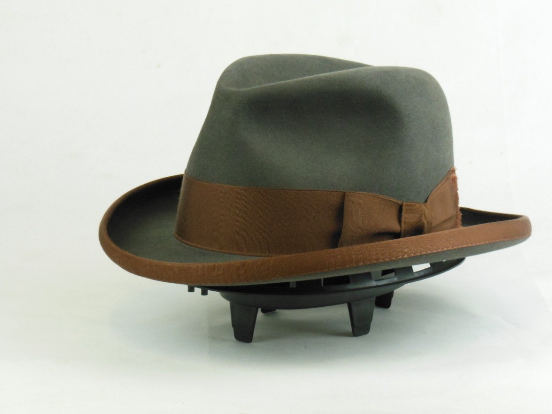 Charcoal Grey Bronze-Bound Holmburg Hat