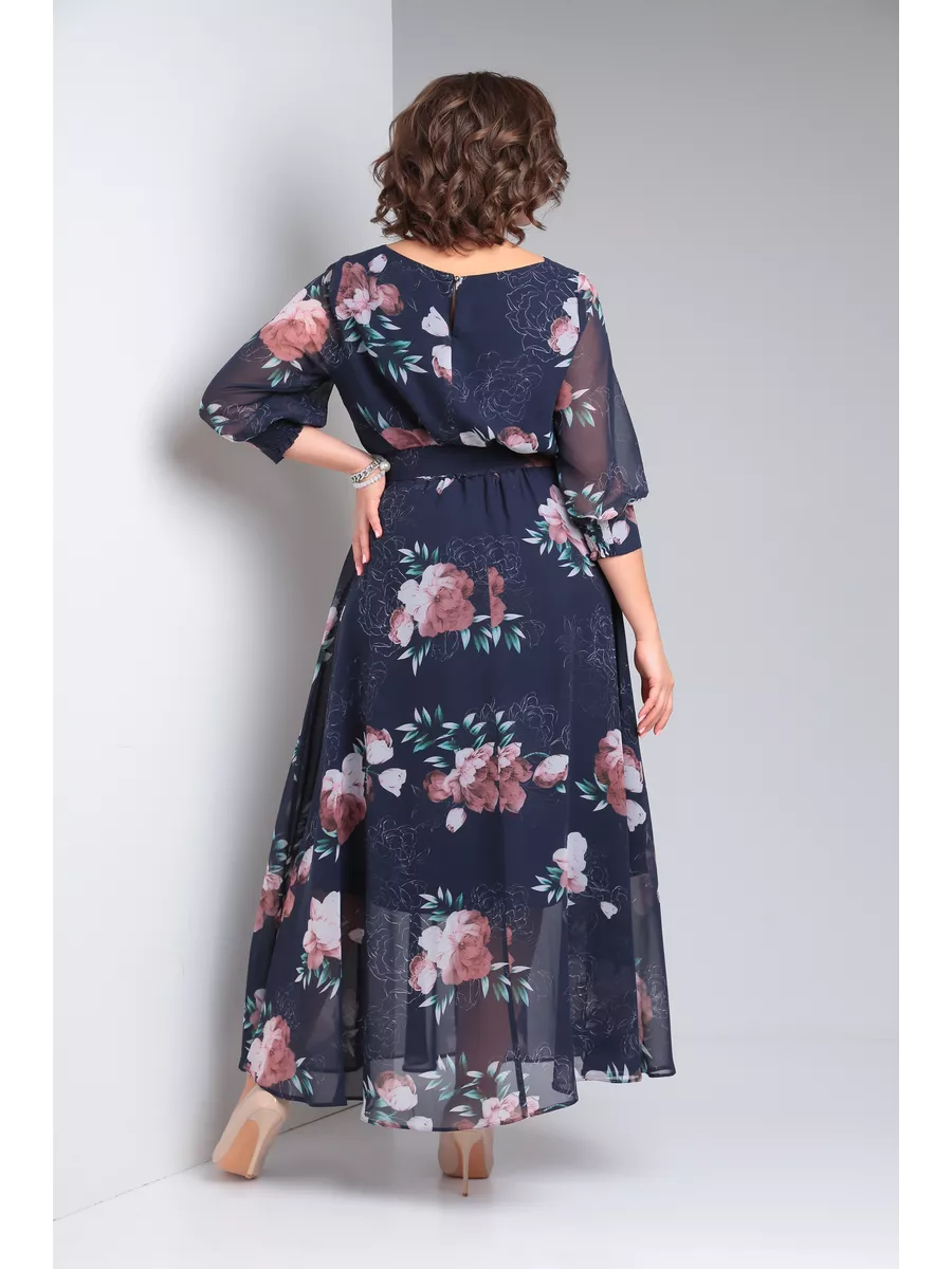 Eleganckie sukienki damskie z szyfonu w kwiaty