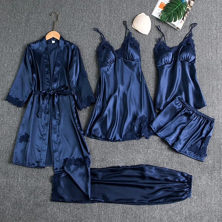 🔥Oferta specjalna ograniczona czasowo💕Seksowny 5-częściowy komplet piżamowy dla kobiet