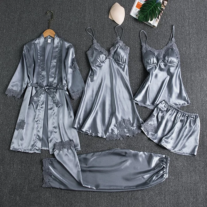 🔥Oferta specjalna ograniczona czasowo💕Seksowny 5-częściowy komplet piżamowy dla kobiet