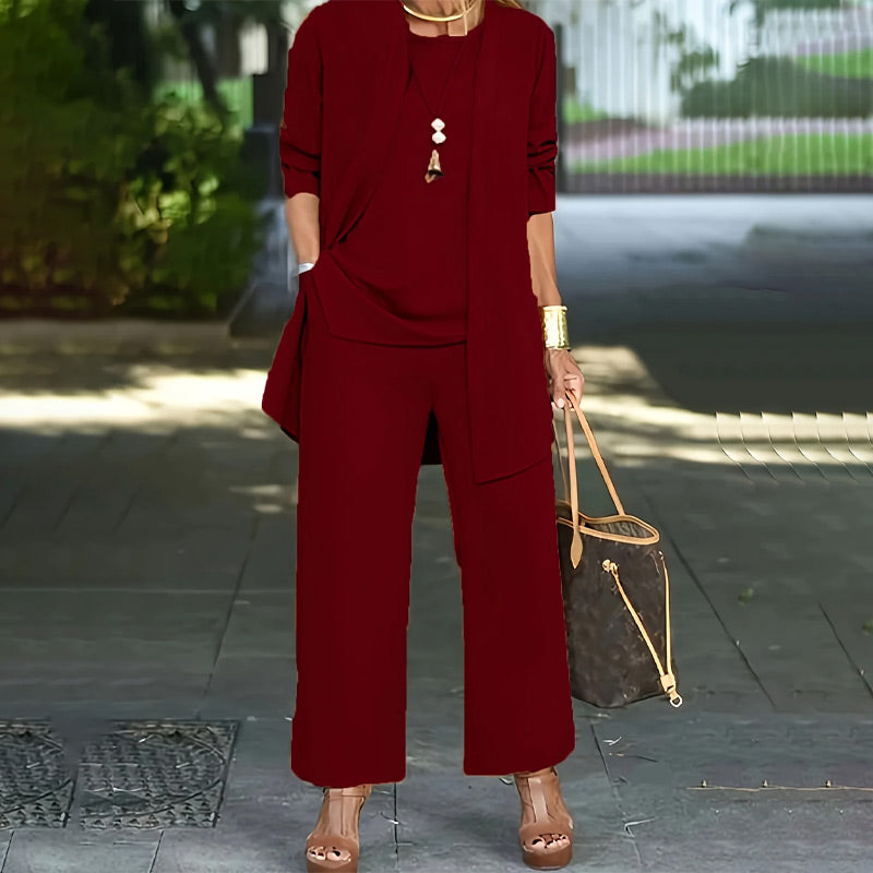 🧥Elegancki damski komplet 3-częściowy o luźnym kroju🍂