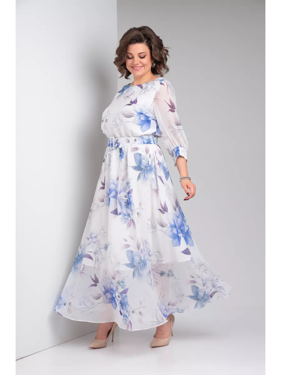 Eleganckie sukienki damskie z szyfonu w kwiaty