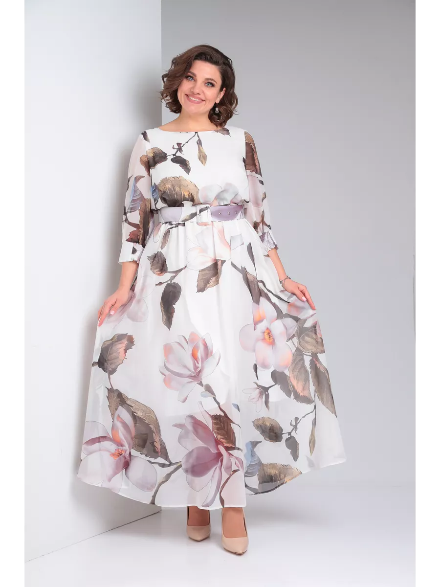 Eleganckie sukienki damskie z szyfonu w kwiaty