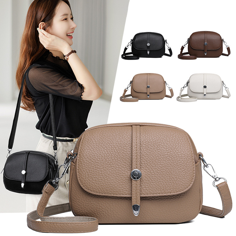 Damska lekka torba crossbody w jednolitym kolorze