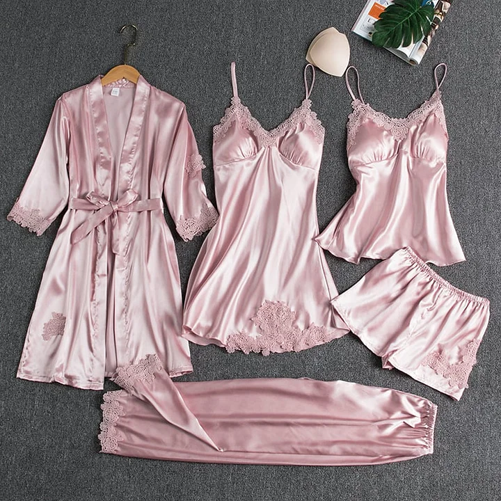 🔥Oferta specjalna ograniczona czasowo💕Seksowny 5-częściowy komplet piżamowy dla kobiet