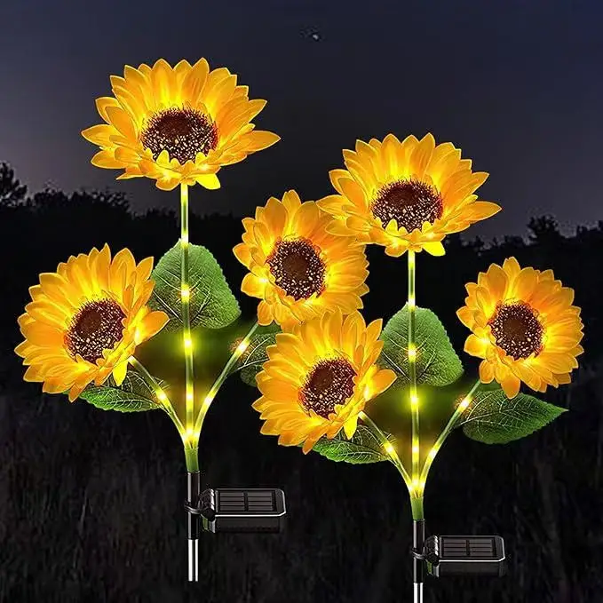 🌻 Ograniczona czasowo zniżka 50%! ✨ Lampa solarna Sunflower – automatyczne włączanie/wyłączanie, 14 godzin ciągłego światła, wodoodporność IP65 ☀️