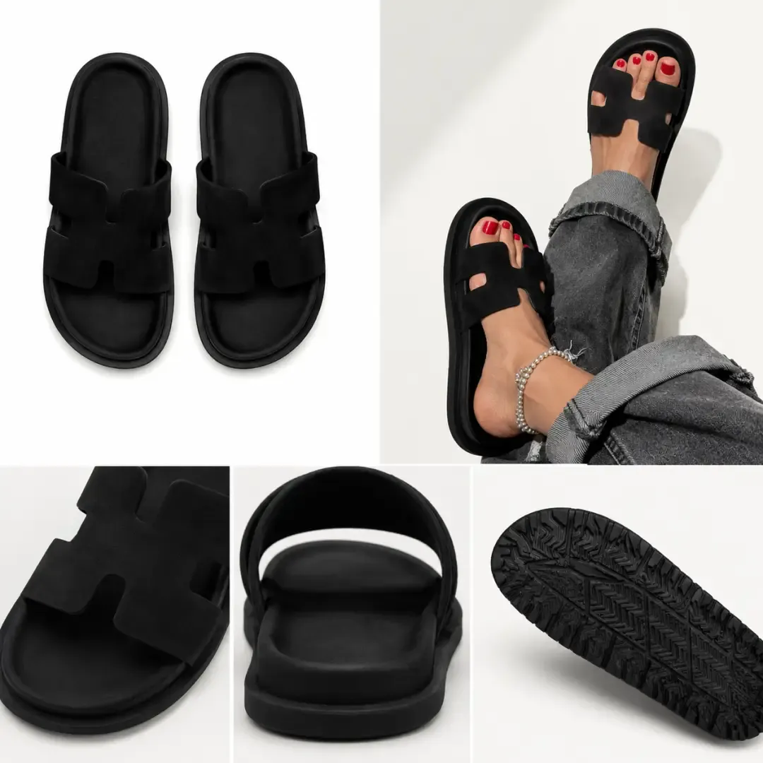 📢Oferta ograniczona czasowo – 50% zniżki — 🔥Modne, letnie, płaskie sandały damskie