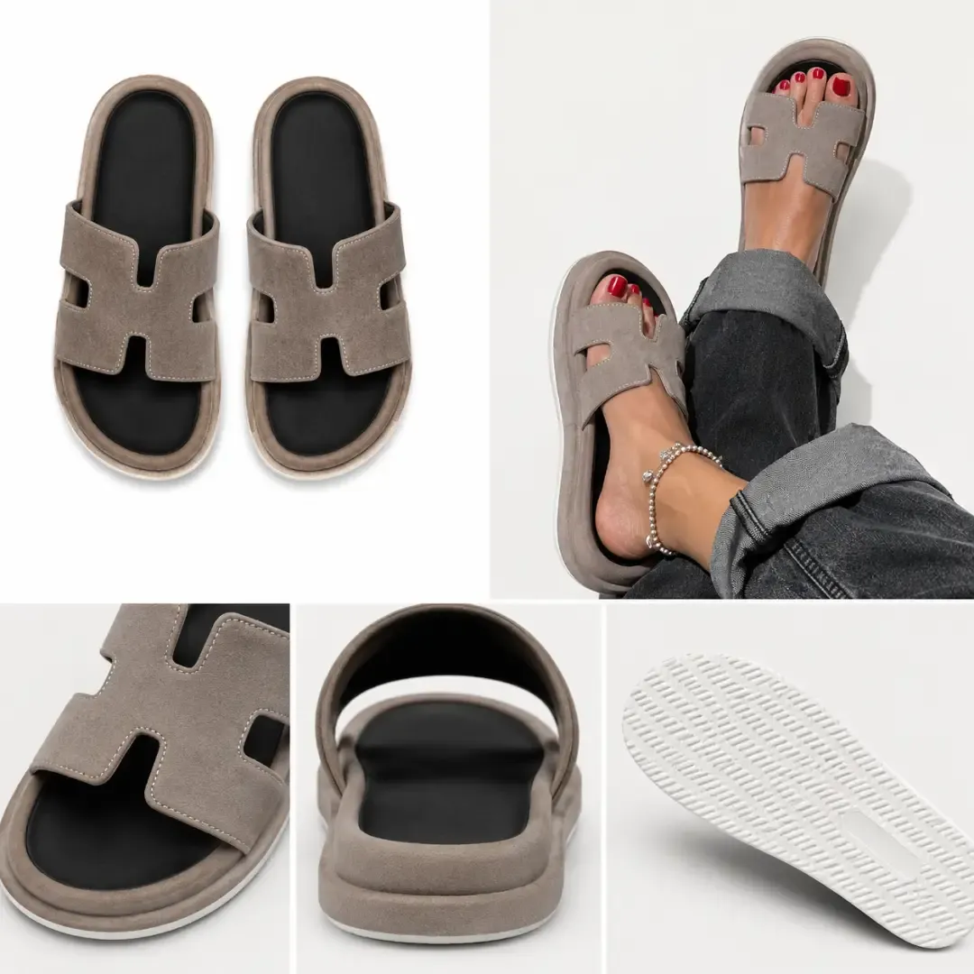📢Oferta ograniczona czasowo – 50% zniżki — 🔥Modne, letnie, płaskie sandały damskie