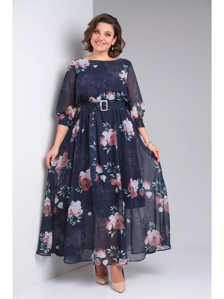 Eleganckie sukienki damskie z szyfonu w kwiaty