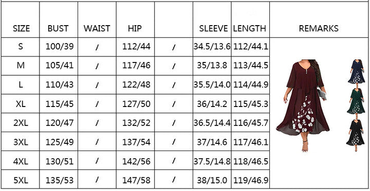 Dwuczęściowa sukienka z szyfonu z krótkim rękawem i nieregularnym dekoltem dla kobiet